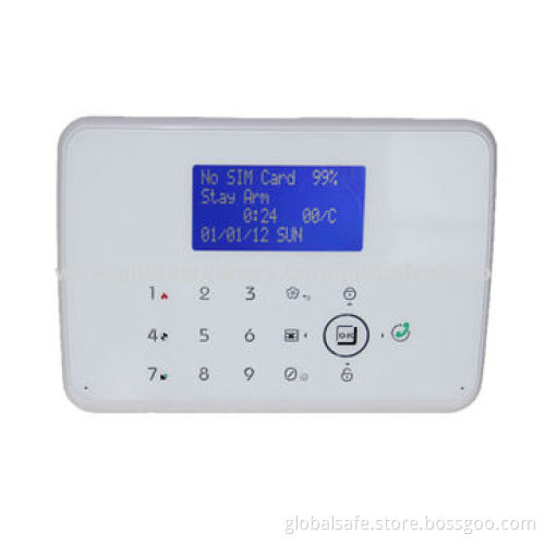 GSM/PSTN/SMS Touch Wireless Security Alarm System, Remote Two-way Intercom-lattice Display